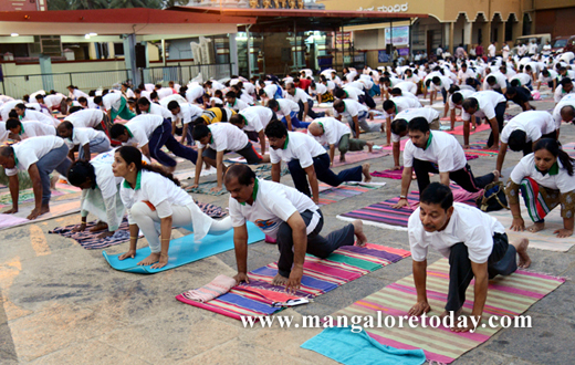Surya Namaskar at kadri temple